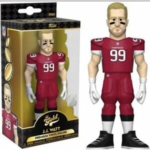 Funko Gold NFL JJ Watt AZ Arizona Cardinals 5in Premium Vinyl Figure retired